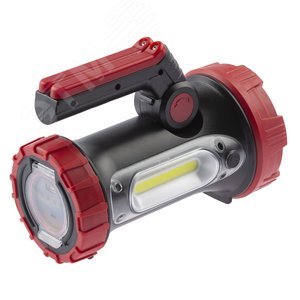 Фонарь светодиодный прожекторный PA-704 [10W SMD+ боковой COB, литиевый акк 6000мАч/ 3,7V, IP65, microUSB - фото 6