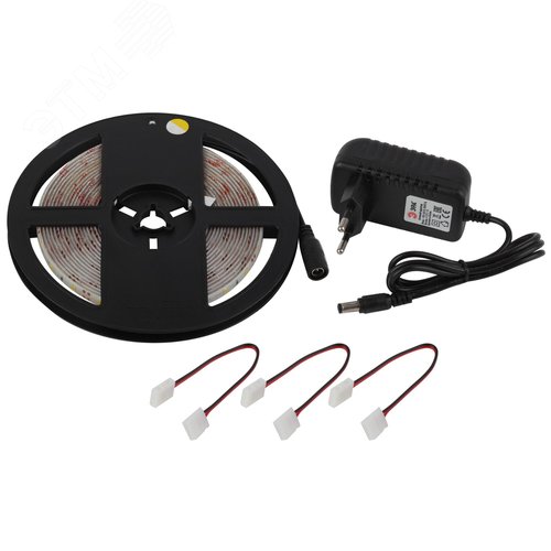 Комплект светодиодной ленты 4,8Вт/м 12В 2700К IP65 60LED/м 2835kit-4,8-60-12-IP65-2700-5m - фото 2