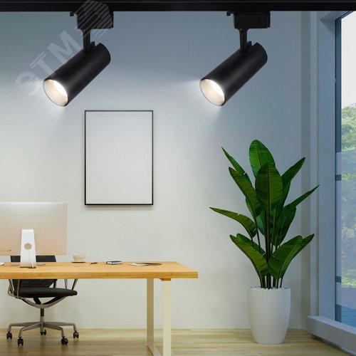 Светильник трековый однофазный TR5-20 COB BK 20 ватт 4000К 1400 Лм черный - фото 7