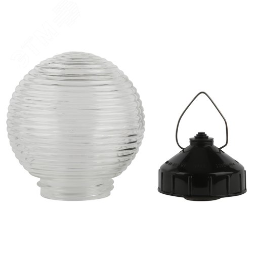 Светильник НСП 01-60-003 подвесной Гранат стекло IP44 E27 max 60 Вт D150 шар - фото 2