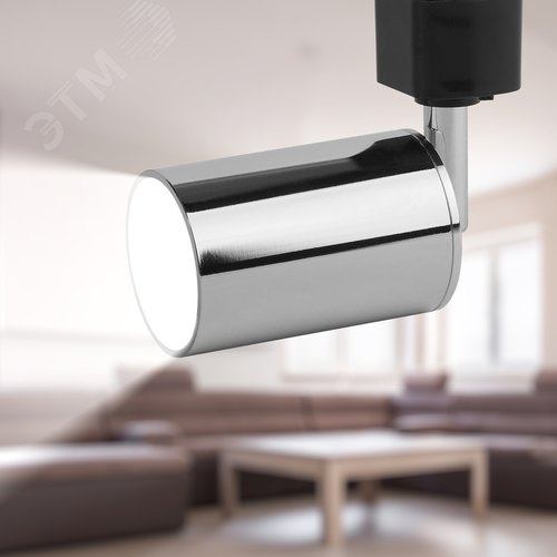 Светильник Трек GU10, 55х165 мм, хром TR14-GU10 CH (50/1200) - фото 2