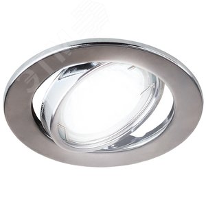 Светильник штампованный поворотный MR16,12V/220V, 50W хром ST2A CH - фото 2