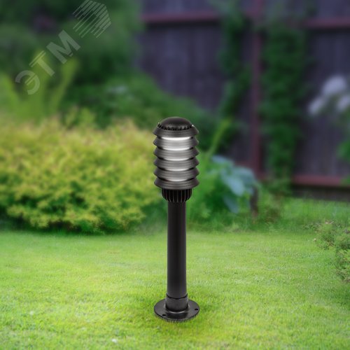 Светильник садово-парковый НТУ 01-60-014 Поллар напольный черный IP54 Е27 max60Вт h650мм - фото 11