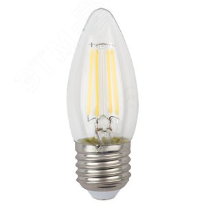Лампа светодиодная филаментная F-LED B35-5W-840-E27 (филамент, свеча, 5Вт, нейтр, E27 (10/100/2800) Б0027934 ЭРА - 3