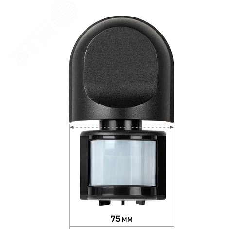 Датчик движения настенный инфракрасный 1200 Вт 180 градусов IP44, черный MD 04 - фото 9