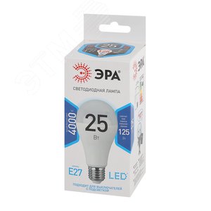 Лампа светодиодная LED 25 Вт 2000Лм 4000К груша нейтральный E27 170-265В LED A65-25W-840-E27 Standart - фото 2