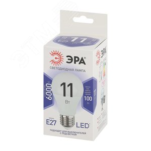 Лампа светодиодная LED 11 Вт 880Лм 6000К груша холодный E27 170-265В LED A60-11W-860-E27 Standart - фото 2