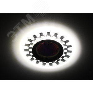 Светильник встраиваемый DK LD47 SL /1 декор cо светодиодной подсветкой MR16 зеркальный (50/1800) - фото 3