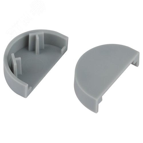 Изображение товара Заглушка EC-KK-20-12-F для полукруглого кабель-канала серая 20х12мм 2шт/комплект (шт)