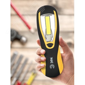 Фонарик подвесной в палатку на батарейках 3хАА, ударопрочный, магнитный, покрытие soft touch RB-701 Практик - фото 5