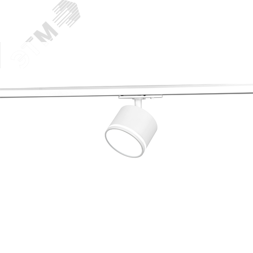 Светильник трековый однофазный TR75 - GX53 WH под лампу GX53 c акриловым кольцом белый - фото 2