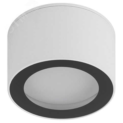 Светильник настенно-потолочный спот OL28 WH/BK GX53, черно-белый, IP44 - фото 2