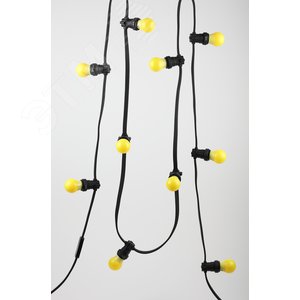 Лампа светодиодная декоративная LED 3 Вт 30Лм 3000К груша желтый, белт-лайт E27 220-240В ERAYL50-E27 - фото 7