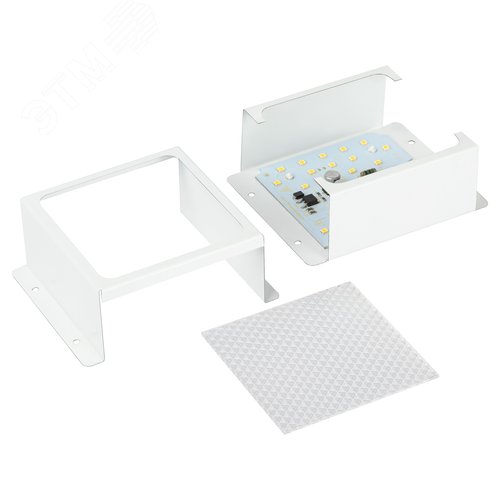 Светильник светодиодный ДВО-6Вт 570Лм 4000K IP20 ГРИЛЬЯТО Домино 100х100 белый Призма DVO21-06-P-4K80-5 - фото 9