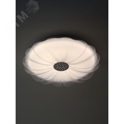 Светильник потолочный светодиодный ДПБ 48Вт 2800Лм 5000К Классик без ДУ SPB-6 Muze 48W-5K WH+CH 5000К белый/шампань - фото 7