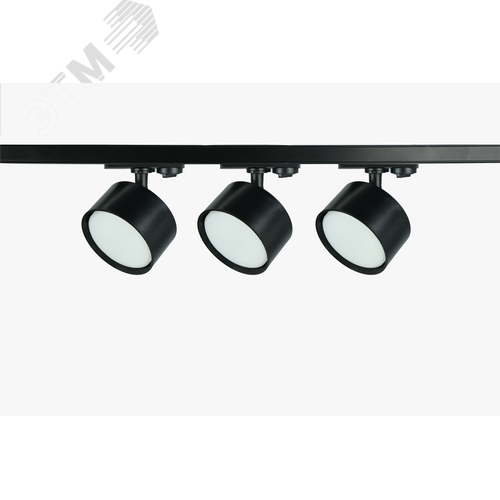 Светильник трековый однофазный набор из 3х шт. под лампу GX53, шинопровод 80 см. Черный TR71-SET3-GX53-BK - фото 1