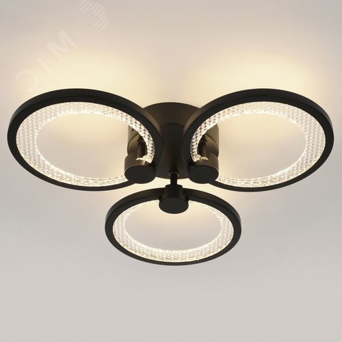 Светильник светодиодный потолочный ДПБ-46Вт 2 327Лм Модерн с ДУ Odry CLL-1-46-RC BK - фото 8