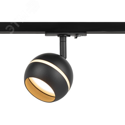 Светильник трековый TR47 - GX53 BK однофазный под лампу GX53 черный под лампу GX53, лампа в комплект не входит - фото 4