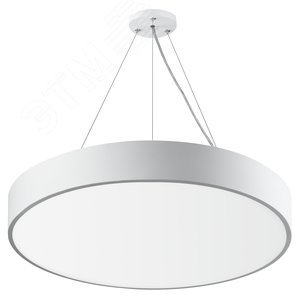Светильник LED Geometria Ring SPO-132-W-40K-088 88Вт 4000К 6000Лм IP40 800х80 белый подвесной драйвер внутри - фото 1