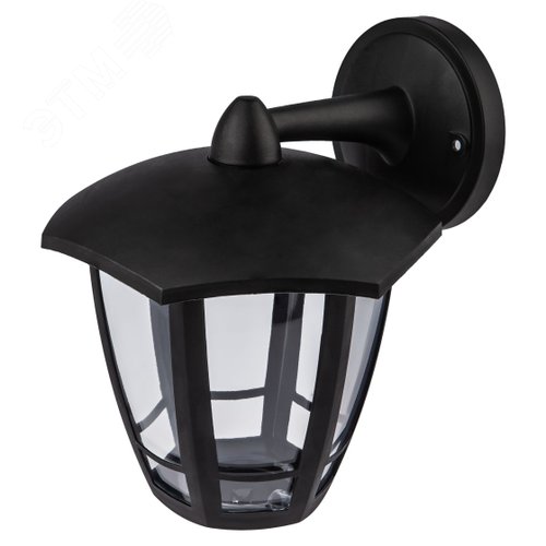 Светильник светодиодный ДБУ 8Вт 3000K IP44 07-8-006 Дели 3 черный 6 гранный - фото 1