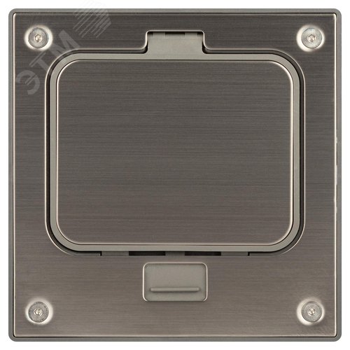 Изображение товара Лючок напольный с розеткой установка в бетон с защёлкой скрытого монтажа IP66 18-6001-03 (шт)