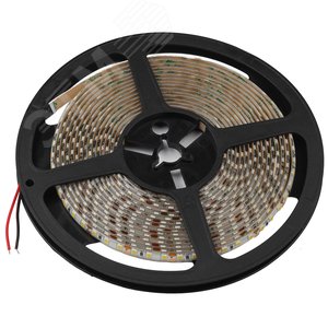 Лента светодиодная 9,6Вт/м 12В 6500К IP20 120LED/м KU-2835AD-120D-W - фото 1