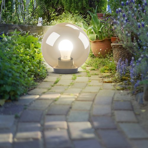 Светильник на опору/кронштейн НТУ 01-100-3033 шар золотистый IP44 Е27 max100Вт d300mm - фото 6