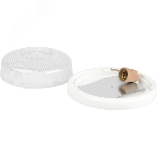 Светильник НБО 05-100-001 с ободком Рондо пластик/стекло IP44 E27 max 100 Вт круг белый - фото 5