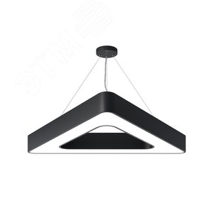 Светильник светодиодный Geometria Delta SPO-154-B-40K-042 42Вт 4000К 2300Лм IP40 800х800х80 черный подвесной - фото 1