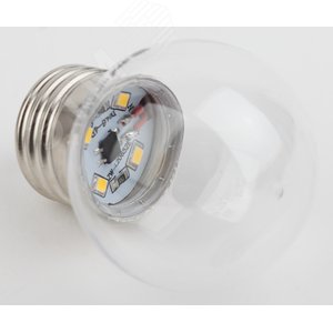 Лампа светодиодная для Белт-Лайт диод. шар, прозр., 4SMD, 1W, E27 ERAWL45-E27 LED P45-1W-Е27 Б0049572 ЭРА - 2