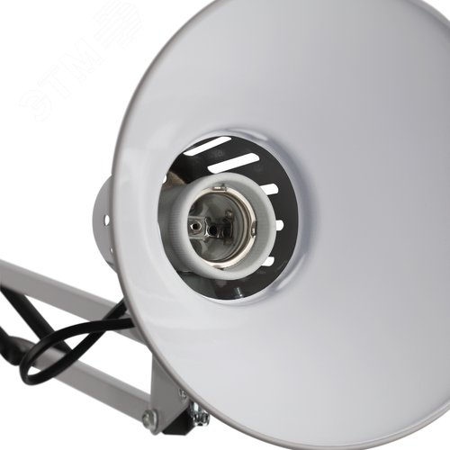 Светильник настольный N-121-E27-40W-GY Е27 на струбцине серый - фото 8