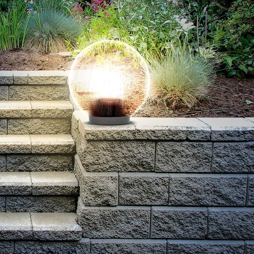 Светильник на опору/кронштейн НТУ 02-60-255 шар дымчатый призма IP44 Е27 max60Вт d250mm - фото 7