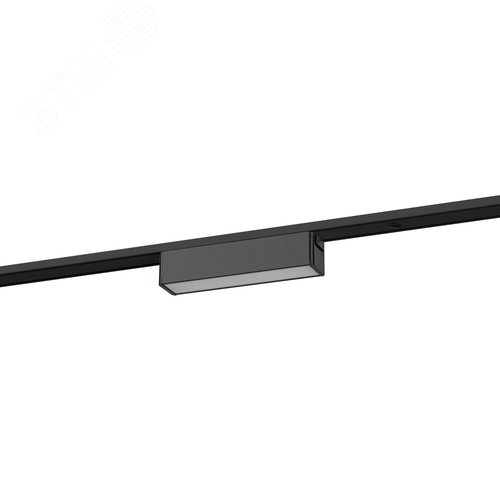Светильник светодиодный трековый с заливающим светом для тонкой магнитной системы 6Вт 4000К черный TRM-S5-1-6W4K-BK - фото 1