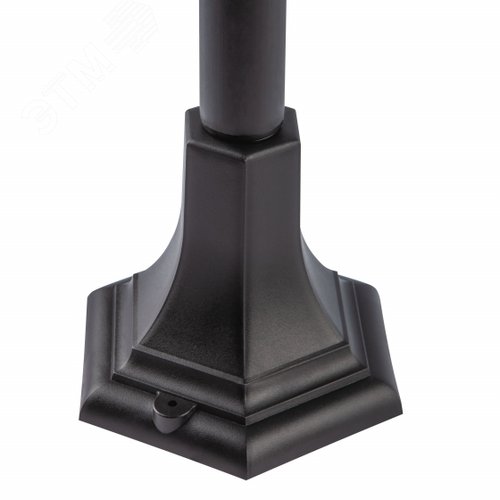 Светильник садово-парковый НТУ 07-40-002 Валенсия 4 черный 4 гранный напольный IP44 Е27 max 60Вт - фото 4