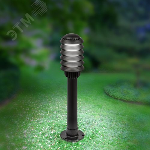 Светильник садово-парковый НТУ 01-60-014 Поллар напольный черный IP54 Е27 max60Вт h650мм - фото 9