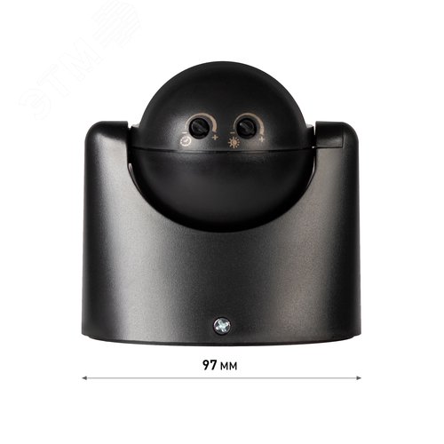 Датчик движения настенный инфракрасный 1200 Вт 180 градусов IP44, черный MD 03 - фото 7