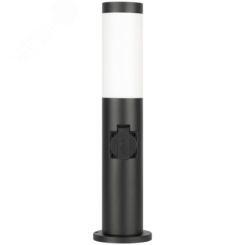 Светильник уличный напольный 230В Е27 IP54 черный с розеткой «Беллона» GBF-103-1-BL-0450 - фото 3