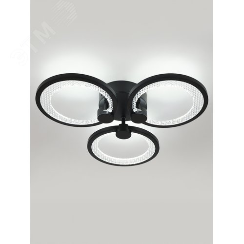 Светильник светодиодный потолочный ДПБ-46Вт 2 327Лм Модерн с ДУ Odry CLL-1-46-RC BK - фото 9