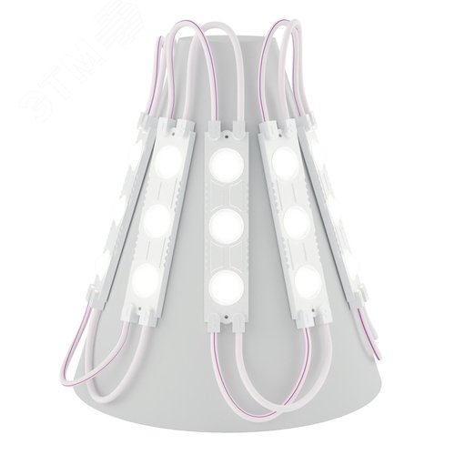 Модуль светодиодный 12Вт/м 12В 2700К IP65 24LED/м  MZ2835-03-12V-2835-IP65-5m-2700 - фото 2