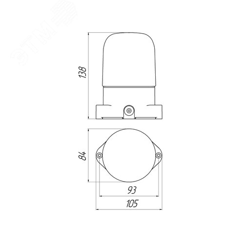 Светильник полиамид, плафон стекло, под лампу с цоколем Е27 НББ 01-60-001 - фото 6