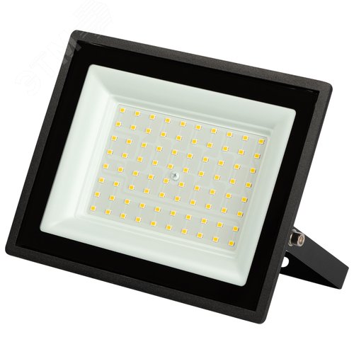 Прожектор светодиодный ДО-70 Вт 4000К 5600 Лм IP65 черный 70w нейтральный 200-240В LPR-023-0-40K-070 - фото 1