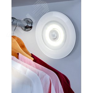 Фонарь светодиодный подсветка SB-804 пушлайт с датчиком движения 3W COB 3хAAA элементы питания в комплект не входят - фото 8