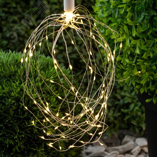 Светильник садовый подвесной Фейерверк на солнечной батарее ERAUF024-02 - фото 2