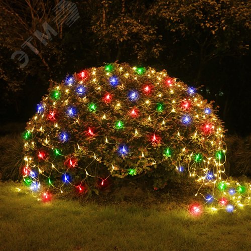 Сеть 150 LED на солнечной батарее мультиколор 2мx1,35м ERAUF024-16 - фото 4