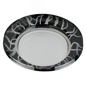 Светильник под лампу Gx53, 220V,13W, белый/черный DK80 WH/BK - фото 1