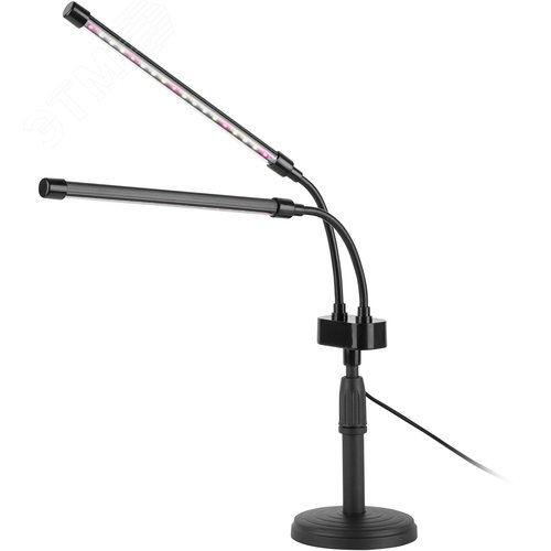 Светильник светодиодный настольный полного спектра 20 Вт для растений черный FITO-20W-АLED-Ra-USB - фото 3