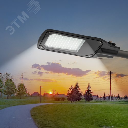 Светильник уличный светодиодный ДКУ 50Вт 5000К 5000Лм IP65 КСС Д DOB SMD 48мм SPP-504-0-50K-050 - фото 9