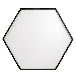 Светильник светодиодный Geometria Hexagon SPO-122-B-40K-066 66Вт 4000К 4800Лм IP40 800х800х80 черный подвесной - фото 5