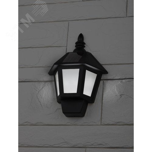 Светильник фасадный Фонарь, 2 режима(огонь, холодный свет), на солнечной батарее, 40LED, 7lm ERAFS08-36 - фото 4