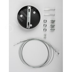 Светильник подвесной светодиодный 48Вт 3500Лм 4000К IP40 800х800х80 черный Geometria Delta SPO-152-B-40K-048 - фото 6